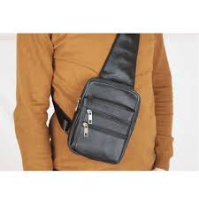 leren crossbody tas