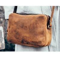 stoere leren damestas