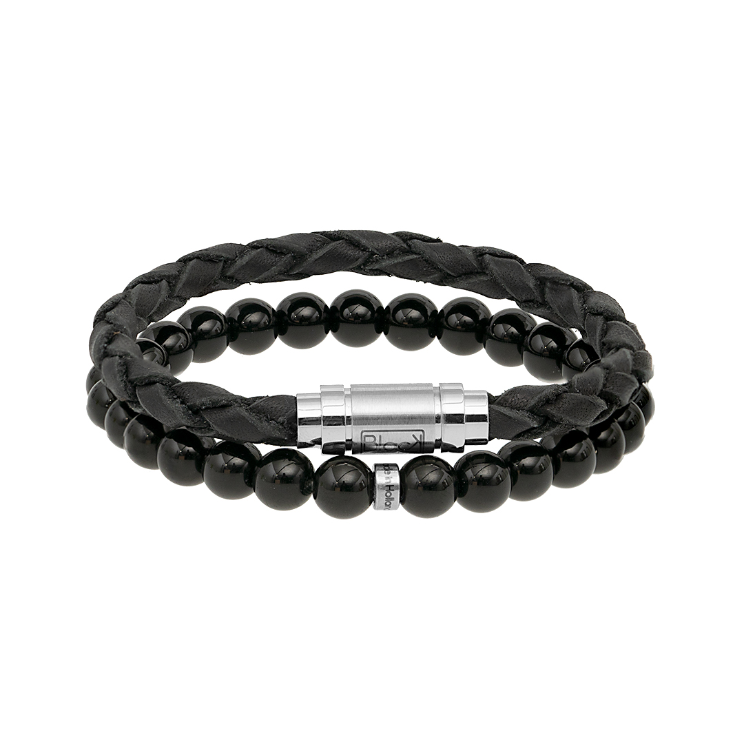 heren armband zwart