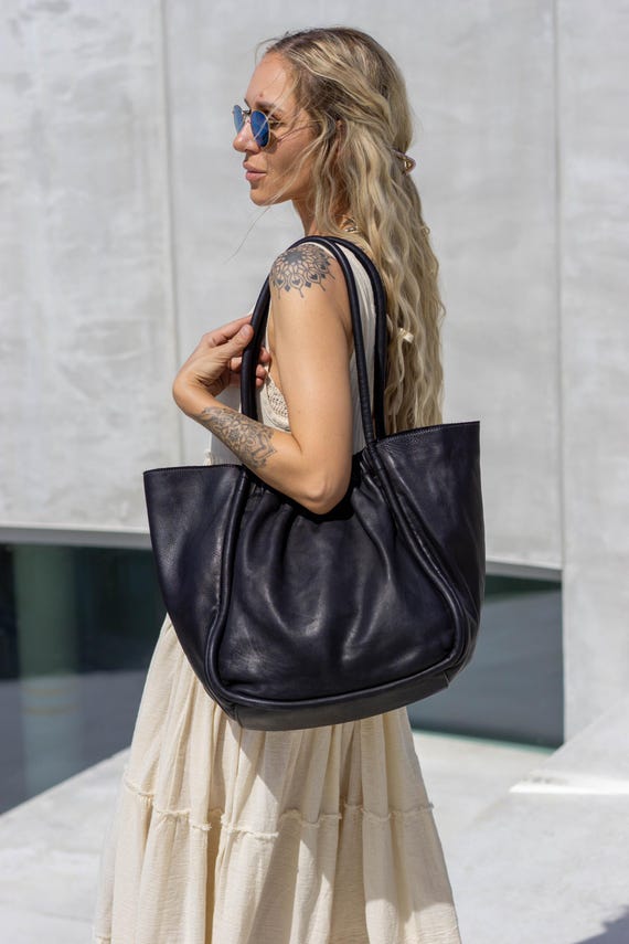 dames leren schoudertas