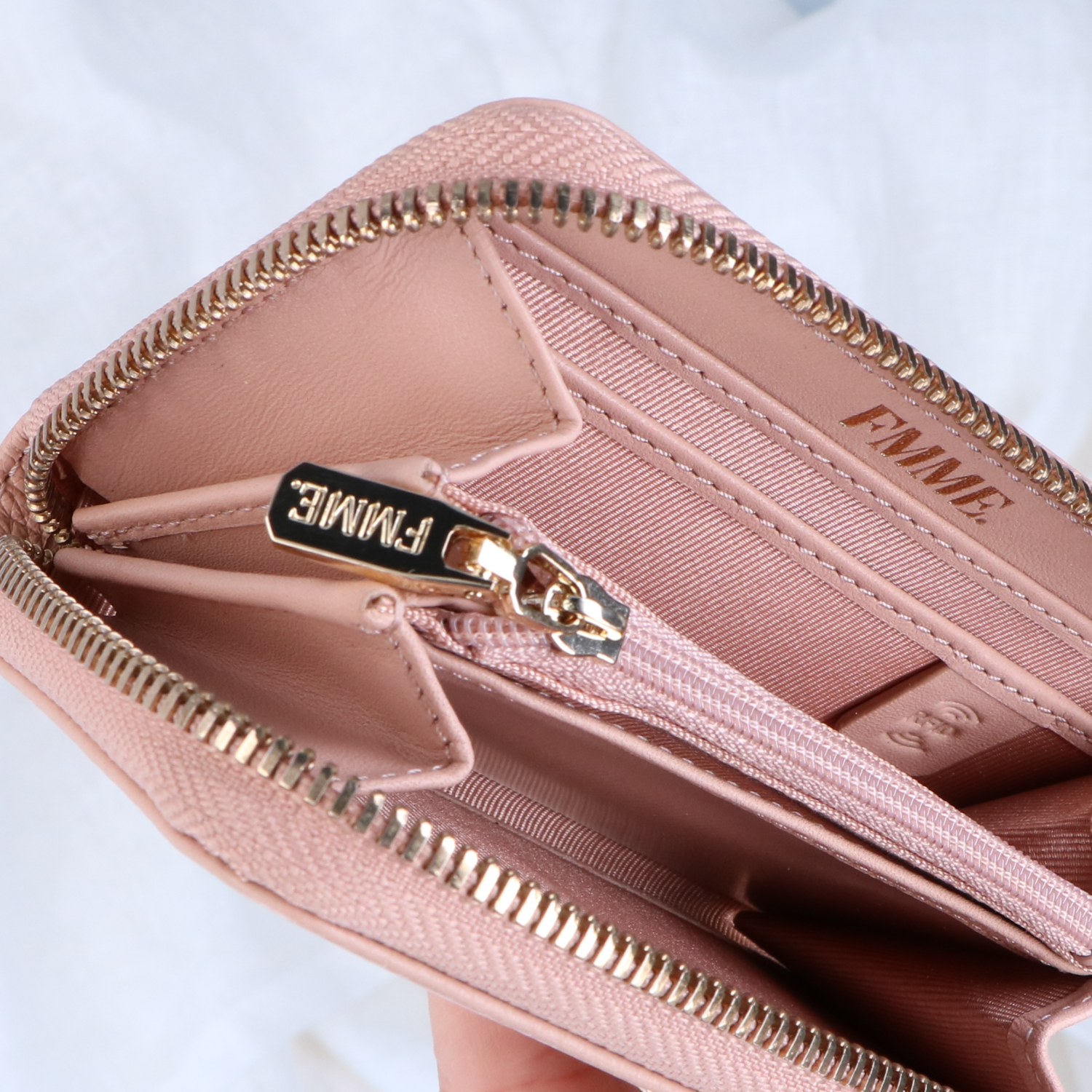 roze dames portemonnee